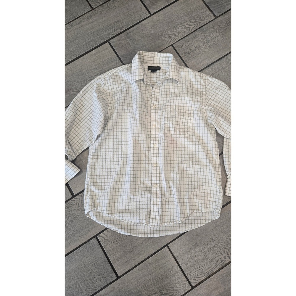 Donald Trump Collection Checkered Button-Up Shirt Long Sleeve Casual Dress L